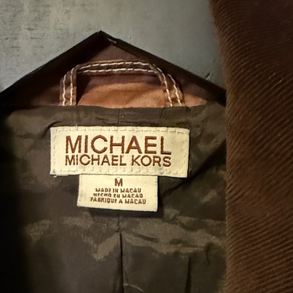 Michael Kors Women's Chocolate Pea Coat - Picture 3 of 8